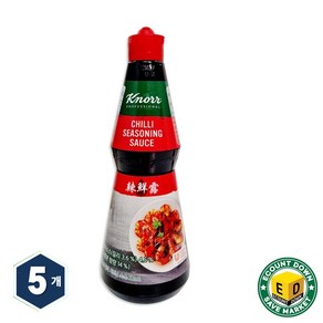 크노르 칠리시즈닝 소스, 5개, 400ml