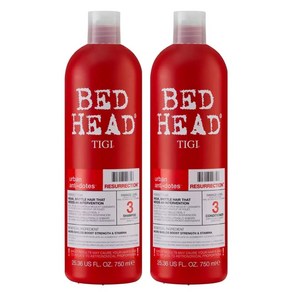 [영국발송] 티지 베드헤드 레벨 3 TIGI Bed Head Level 3 레저렉션 샴푸 앤 컨디셔너 Resuection Shampoo & Conditione, 750ml, 2개