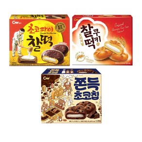 청우식품 청우 찰떡쿠키 215g+초코파이 찰떡 215g+쫀득 초코칩 240g [총3개], 1세트, 215g