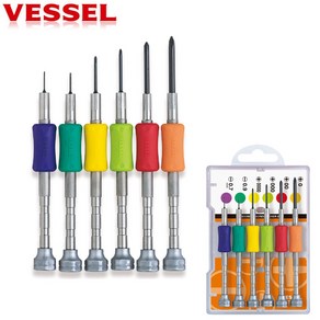 VESSEL 초정밀 드라이버 세트 TD-56S 미니 드라이버 6PCS