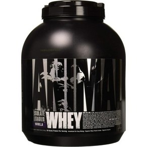 Animal 분리형 Whey 프로틴 분말 파우더 운동후 바닐라 4파운드, 1.81kg, 1개