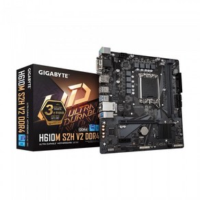 GIGABYTE 정품 기가바이트 H610M S2H V2 DDR4 듀러블에디션 제이씨현 M-ATX 인텔 메인보드