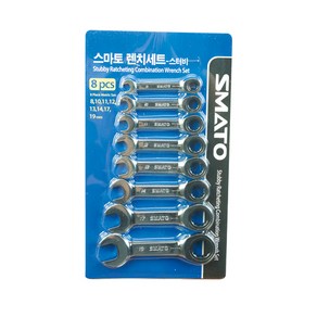 [세신] 스터비기어라쳇렌치세트 8PCS, 1개