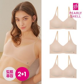 펄리쉘 도트퓨징 감탄브라 V넥 스트랍 3pcs PSWBR1P08 3