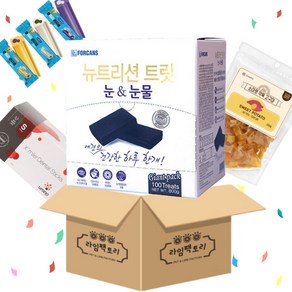 포켄스 뉴트리션 트릿 눈&눈물 100p + 소미펫깍둑고구마250g + 라비벳덴탈츄1p + 엑스마일먹는치약덴탈껌S 1p, 1개