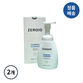 [정품배송] *제로이드* ZEROID 포밍-클렌저 I 건조피부 민감피부 저자극보습세정제 거품제형 pH밸런스 기획증정 보습보호막!!++, 2개, 240ml