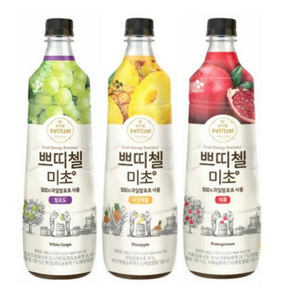 쁘띠첼 미초 900ml 3종 세트 (석류 청포도 파인애플 총), 1개