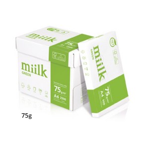 miilk 그린 복사용지, A4, 5000개