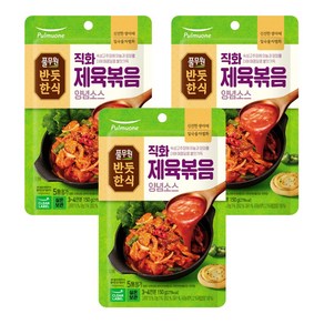 풀무원 [반듯한식] 직화제육볶음 양념소스 (실온), 150g, 3개