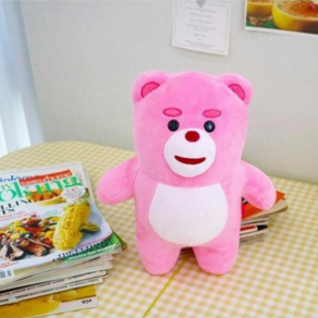 벨리곰 인형 핑크 곰인형 캐릭터 봉제 애착 동물, 1개, 30cm