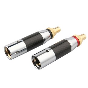 XLR To RCA 변환젠더 XLR 수 (Male) - RCA 암 (Female) 변환 어댑터 아답터, 1개, 레드 1개