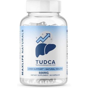 Maxlife Tudca 보충제 500mg 60캡슐, 60정, 1개