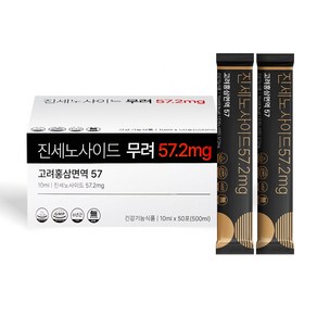 진세노사이드 57.2mg 고려홍삼면역 57 홍삼스틱, 200개, 10ml