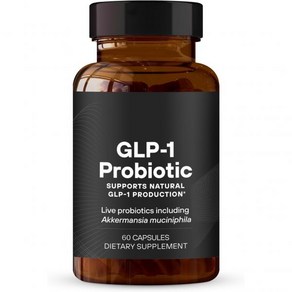 60 PCS GLP-1 프로바이오틱 - AFU 다중 균주 프로바이오틱 + 프리바이오틱 자연적으로 GLP-1 생산 지연 출시 타사 테스트 남성 여성용 60인분(1팩), Bown(60), 1개