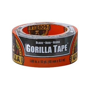 고릴라 블랙 보수 테이프 초강력테이프 48mm X 9.1M 다용도 수리 10yd, 1개, 단품