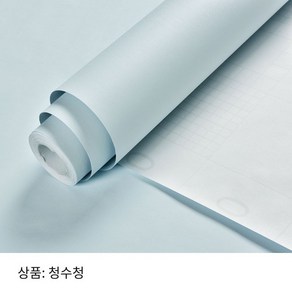 만능 풀바른벽지 셀프도배 합지 벽지 솔리드 스티커 그레이 벽지 60cm*20m, 마카롱-블루, 60cm * 5m