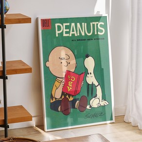 스누피 그림 포스터 snoopy 빈티지 일러스트 액자 카페 감성 아기방 인테리어 소품 36