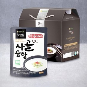 [고삼 착한들 한우 곰탕 선물세트 2호 (진한사골곰탕 500ml x 5팩), 없음, 5개, 500g