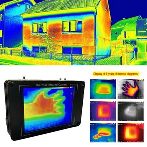 LCD 디지털 적외선 열화상 카메라 휴대용 열화상 카메라 온도 센서 40 °C ~ 300 °C 320*240 픽셀 3., 1개