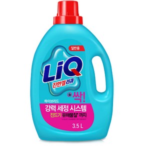 애경 LiQ 리큐 진한겔 하이브리드 액체세제 일반용 3.5L 진드기 유해물질, 1개