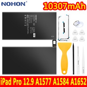 NOHON 자가수리 태블릿 배터리 iPad Po 12.9인치 A1577 A1584 A1652 노혼 교체 실제 용량 배터리 10307mAh 고용량 100% 0 사이클