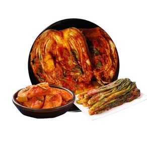 도미솔 맛있는 포기 김치 5kg+미나리들어간석박지2kg+갓김치 2kg(총 9kg)