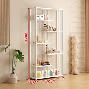 화이트 조명없음 화이트 60Lx30Wx200H 1 모드다 실진열대 정리함 매대, 화이트 램프 없음 80길이*30폭*200높이