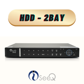 아이씨큐 2BAY 아날로그 AHD CCTV녹화기 8채널 200만화소 IQ-UH08 HDD 2슬롯 최대 12테라 녹화, 1개, IQ-UH08 2베이