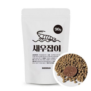 비지떡 새우잡이 90g 250ml (새우사료), 1개