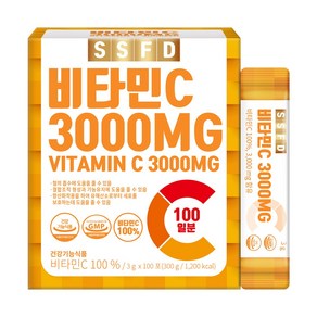 순수식품 비타민C 3000 가루 분말 스틱 파우더, 300g, 1개