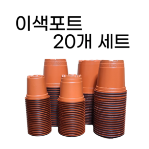 이색포트 이색화분 연질분 20개, 7호 20개