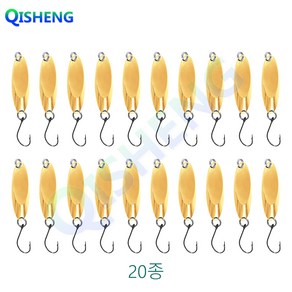 치승 떡가래스푼 미니 마이크로스푼 송어 산천어 배스 농어 우럭 루어 낚시, XQ-1, 1g, 1개