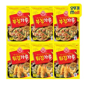 오뚜기 부침가루 1kg 3개+튀김가루 1kg 3개, 3개