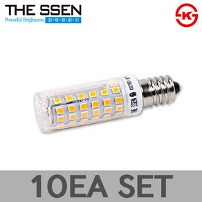 더쎈 LED 콘램프 4.2W 미니콘벌브 총알전구 스틱램프 세트, E14, 10개, 주광색