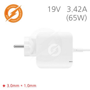 LG A18-065N3A (외경3.0mm) 전원 어댑터 배터리 충전기 케이블 일체형 완벽호환, 1개