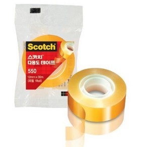 3M 스카치 다용도 테이프 리필 550R 12mm x 30m, 1개