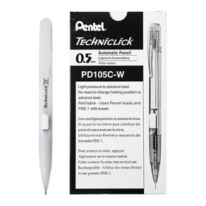 펜텔 테크니클릭 샤프 PD105C-W, 0.5mm, 12개입