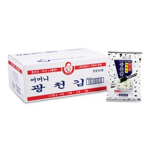 [광천어머니김 본사 발송] 전장김, 30g, 1박스