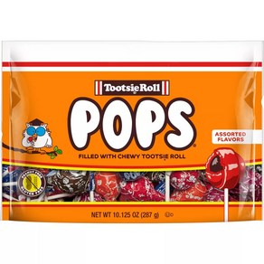 투시팝 펀 플레이버 종합 맛 막대사탕 287g Tootsie Pops Assoted Flavo Standup Bag 10.125oz, 1개