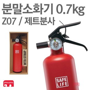 디자인소화기 레드 분말소화기 0.7kg 차량용 선물 Z07