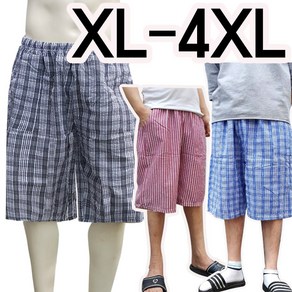 지구촌 남자7부 초대형 잠옷 실내복 XL-4XL 쿨팬츠 반바지 FF557