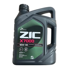 ZIC X7000 10W40 4L CK4 디젤 엔진오일