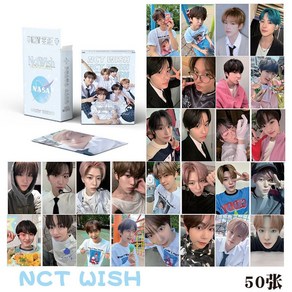 NCT WISH 엔시티 lomo 홀로그램 포토 카드 포카 50장, NCT WISH 스몰 카드  50 장