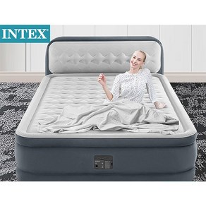 INTEX 인텍스 에어 충전 듀라밈 디럭스 펌프내장형(전기펌프)대 자충침대 캠핑감성매트