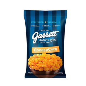 Garrett 팝콘 치즈콘 141.7g(5온스) 백 1개 치즈 고메 팝콘 글루텐 프리 짠 스낵 팝콘 백