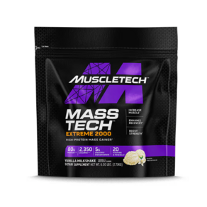 MuscleTech Mass Tech 익스트림 2000 바닐라 밀크쉐이크 2.72kg (6 lbs), 1개