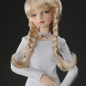 돌모아 구체관절인형의상 43cm MSD 티셔츠 초커 세트 MSD - Jinguc Long T Set (White)[A1], 화이트, 1개