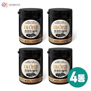 [대상웰라이프] 마이밀 프로틴 블랙 4통 + 스푼, 4개