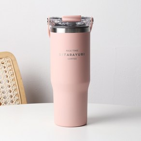 [파격사은품] 지제이 스텐 빨대 텀블러, 핑크, 1개