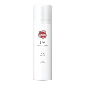 KOSE 선컷 프로텍트 UV 스프레이 SPF50+ PA++++ 내구성 90g 자외선 차단제, 1개